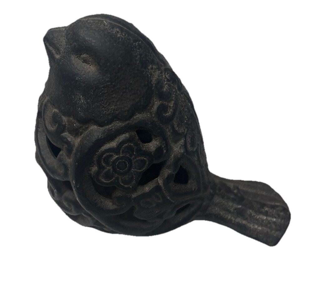 Cast Iron Bird Figurine Yard Decor Door Stop Paper Weight Heavy